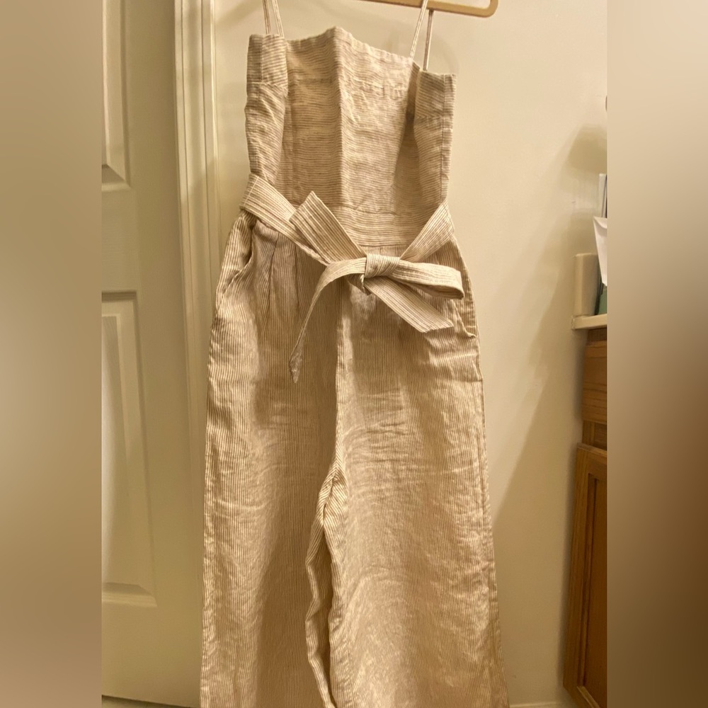 JCREW LINEN JUMPSUIT